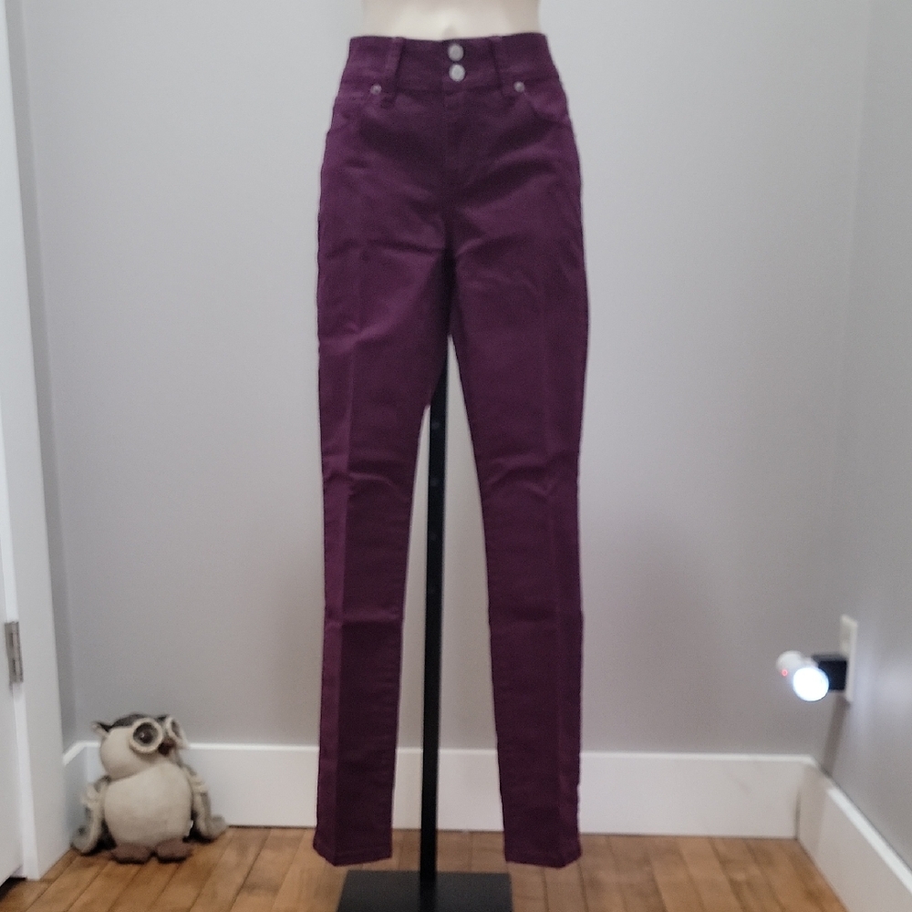 Victorias Secret Skinny Twill London Jean - Wine - Sz 2